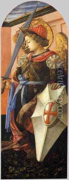 St Michael Oil Painting - Filippino Lippi