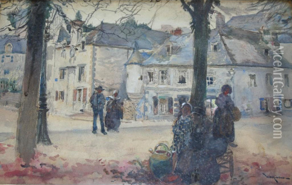 At Quimperle Oil Painting - William Douglas Almond