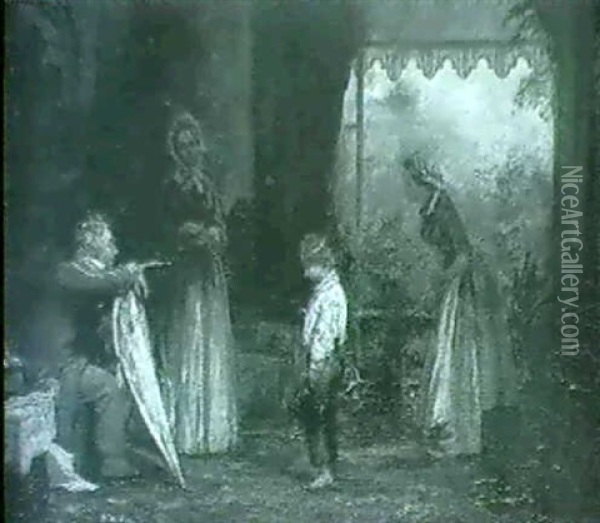 An Incident In The Early Life Of David Copperfield Oil Painting - John Phillip