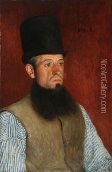 Portrait Of Ary Bril Oil Painting - Otto Sohn-Rethel