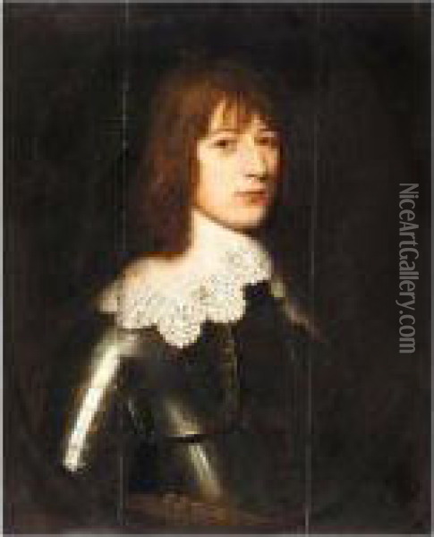 Portrait Of A Gentleman Oil Painting - Willem van Honthorst