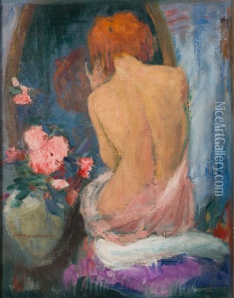 Seated Nude Oil Painting - Charles Webster Hawthorne