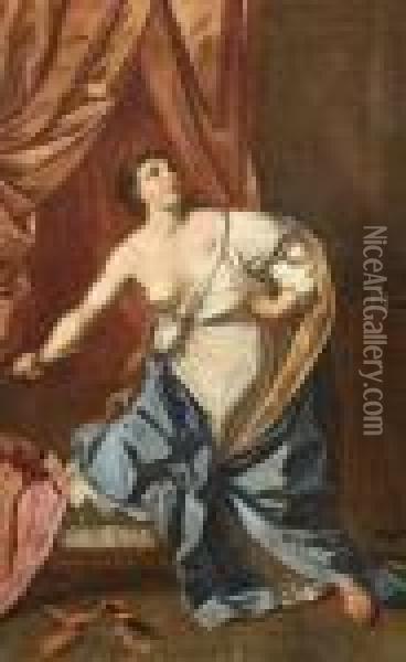 Lucrece Oil Painting - Guido Reni