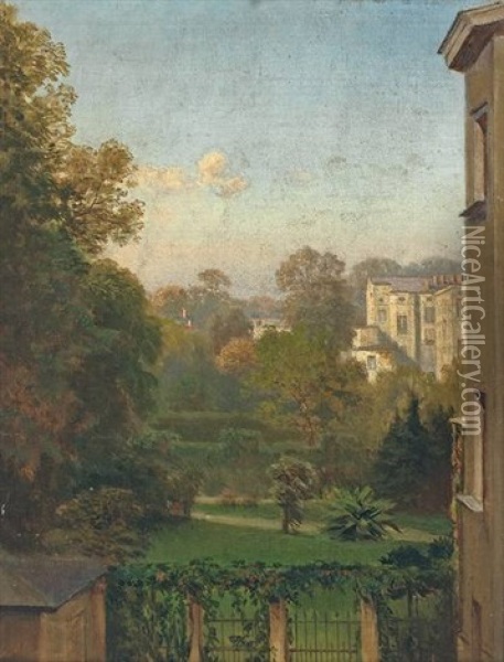 Sudliche Parklandschaft Im Sonnigen Licht Oil Painting - Wilhelm Kuehling