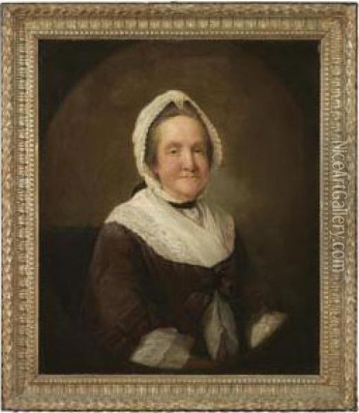 Portrait Of Frances Adcock, Mrs Robert Butcher Oil Painting - Mason Chamberlin