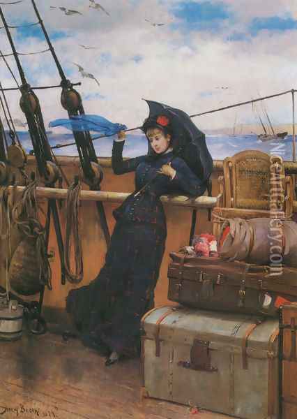 The Departure Oil Painting - Henry Bacon
