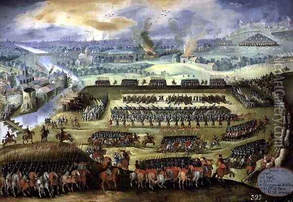 The Siege of Paris Oil Painting - Holland Rodrigo of