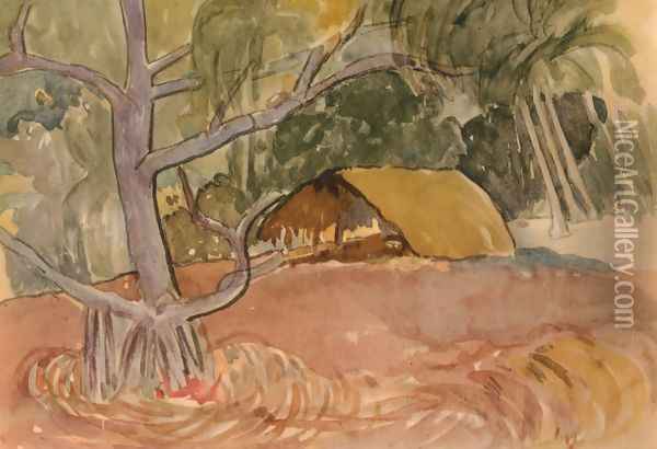 Watercolor 14 Oil Painting - Paul Gauguin