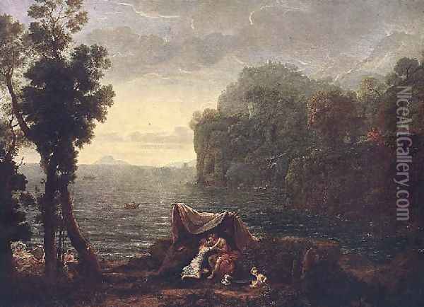 The Landscape With Acis And Gala Oil Painting - Claude Lorrain (Gellee)