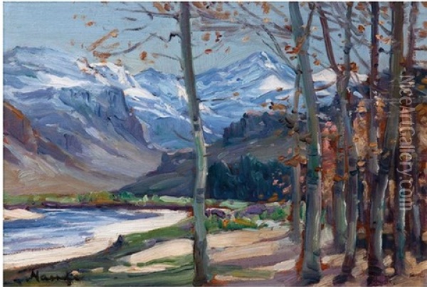 Winter Landscape Oil Painting - Pieter Hugo Naude