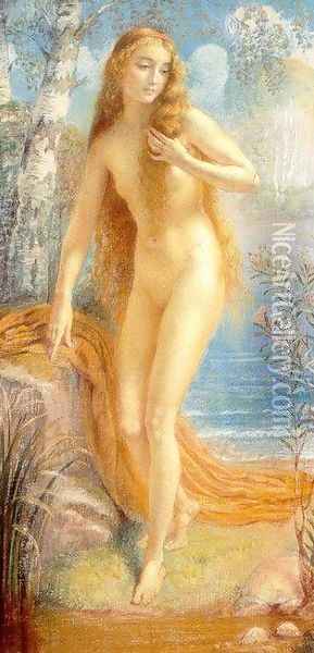 The Bather Oil Painting - Armand Point