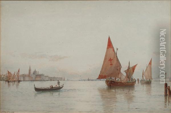 St. Groigio Maggiore, Venice Oil Painting - George Stanfield Walters