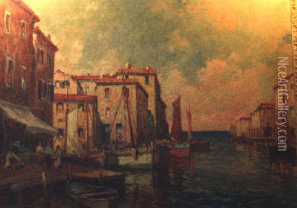 Venice Oil Painting - William Dudley Brunett Ward Jr.