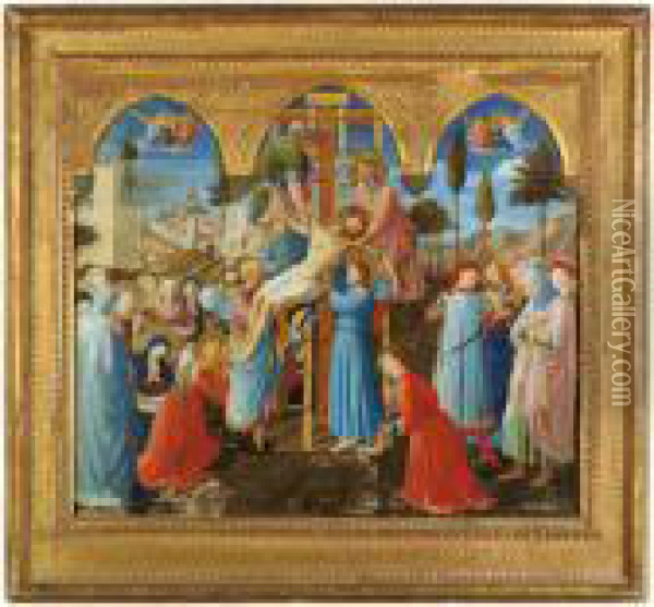 La Deposizione Dalla Croce Oil Painting - Fra Angelico (Guido di Pietro)