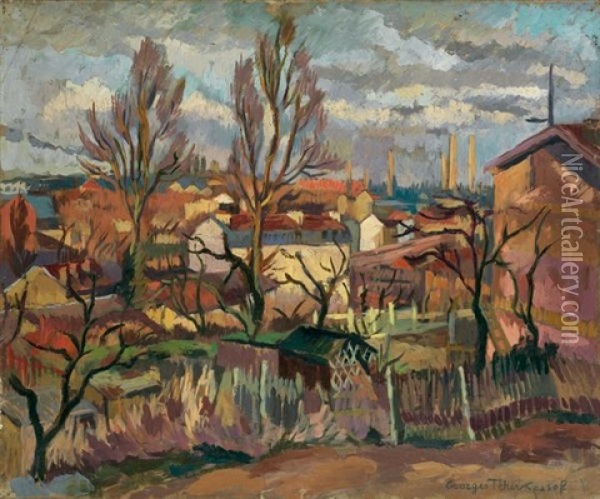 Vue De Meudon Oil Painting - Georges Cherkesov