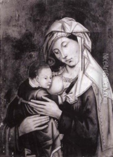 Vierge A L'enfant Oil Painting - Michiel Coxie the Elder