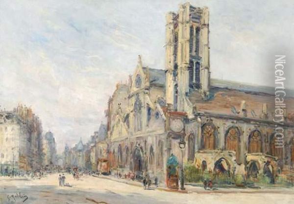 Eglise Oil Painting - Gustave Madelain