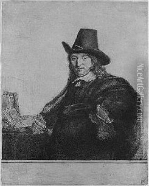 Jan Asselyn, Painter (b., Holl.277; H.227; Bb.47-i) Oil Painting - Rembrandt Van Rijn