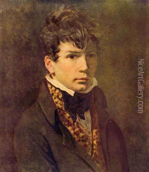 Portrait of Künstlers Ingres (recemment identifié comme étant celui de George Rouget) Oil Painting - Jean Auguste Dominique Ingres