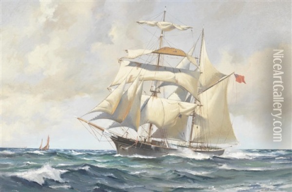The Brigantine Harriett Oil Painting - George Shaw