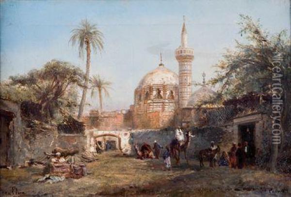 Le Caire Oil Painting - Pierre-Henri-Theodore Tetar van Elven