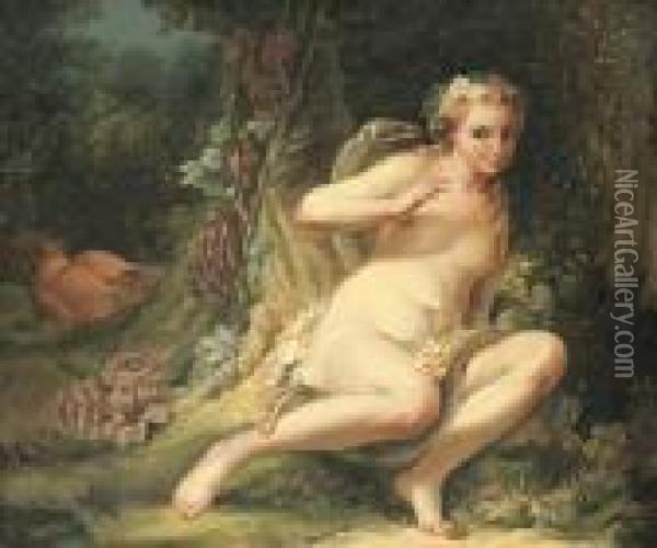 The Temptation Of Eve Oil Painting - Jean-Baptiste-Marie Pierre