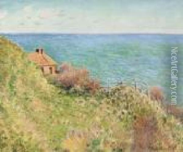 Cabane Des Douaniers Oil Painting - Claude Oscar Monet