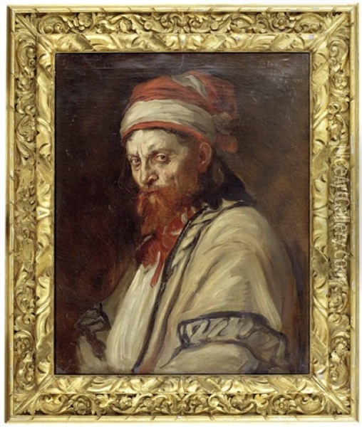 Portrait Von Tatan, Oberhandler Oil Painting - Vilma Parlaghy