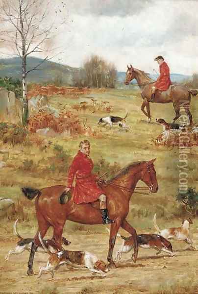 Moving off Oil Painting - George Goodwin Kilburne