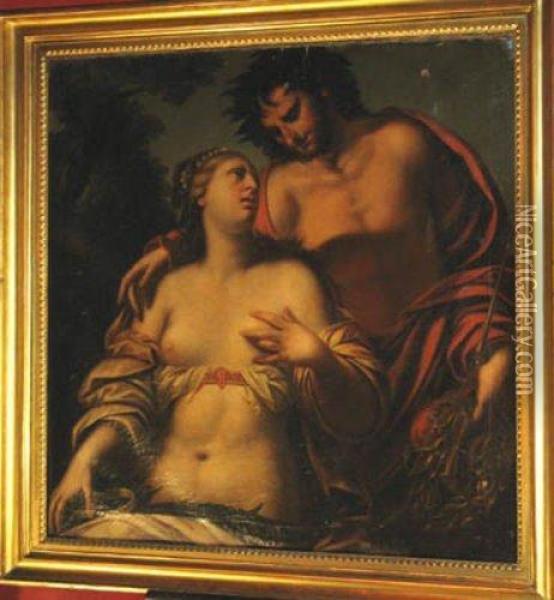 Allegory Oflove And Victory Oil Painting - Pietro Liberi