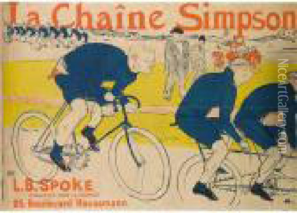 La Chaine Simpson (w. P26) Oil Painting - Henri De Toulouse-Lautrec