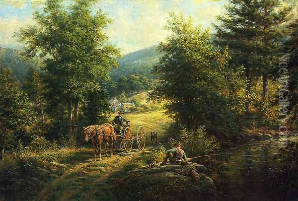What Luck Oil Painting - Edward Lamson Henry