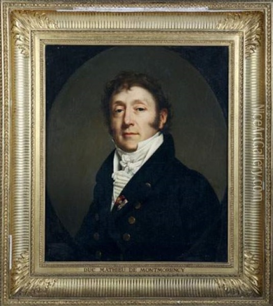 Le Duc Mathieu De Montmorency Oil Painting - Alexandre-Francois Caminade