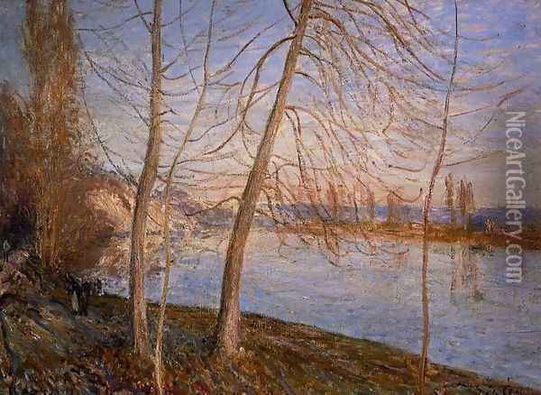 Winter Morning, 1878 Oil Painting - Alfred Sisley