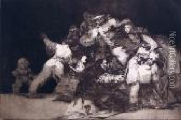 Disparate General (allgemeine Torheit) Oil Painting - Francisco De Goya y Lucientes