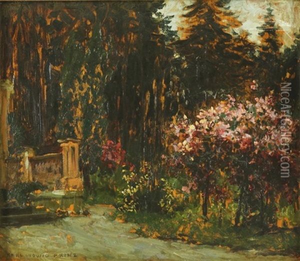 Im Park Oil Painting - Karl Ludwig Prinz