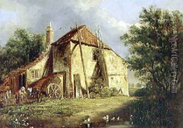 The Old Farm Oil Painting - George Morland