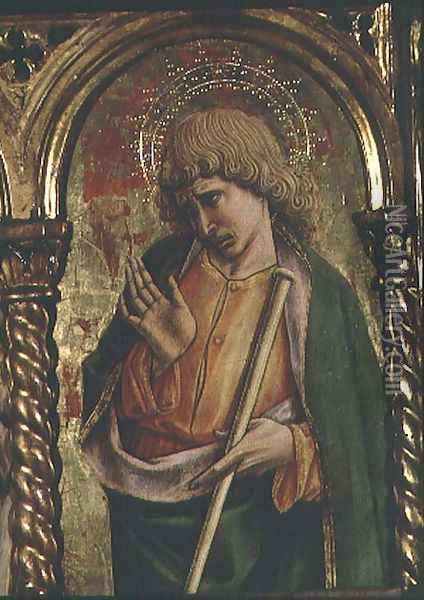 St. James the Less, detail from the Sant'Emidio polyptych, 1473 Oil Painting - Carlo Crivelli
