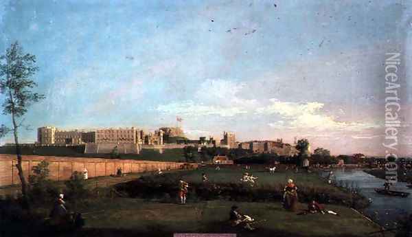 Windsor Castle Oil Painting - (Giovanni Antonio Canal) Canaletto