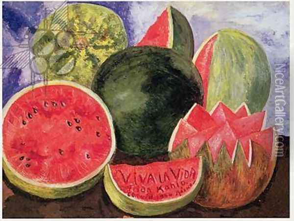Viva la Vida, 1954 Oil Painting - Frida Kahlo