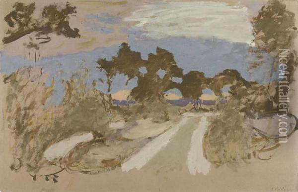 Le Chemin A La Campagne En Bretagne Oil Painting - Jean-Edouard Vuillard