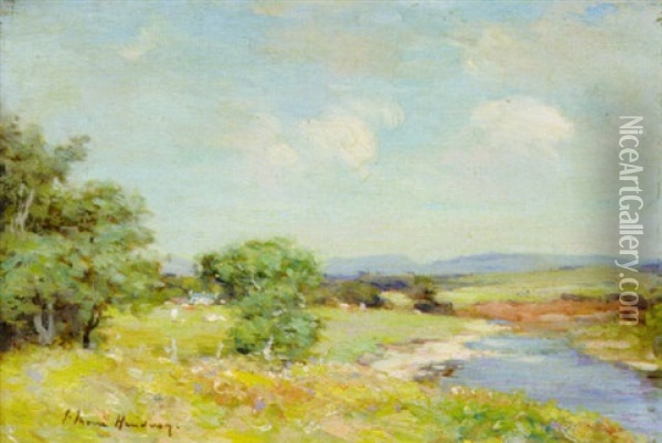 River Near Ballater Oil Painting - Joseph Morris Henderson