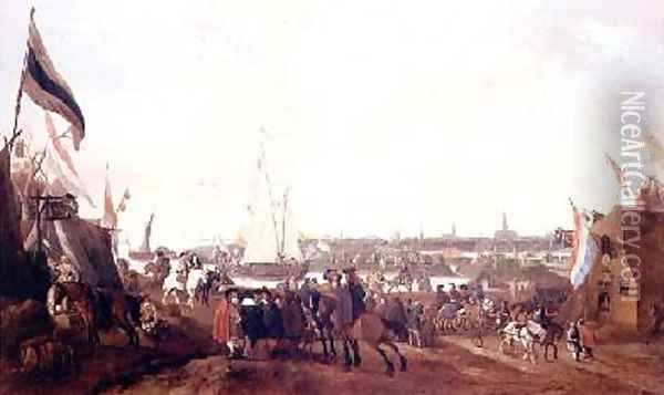 View of Hulst Zeeland Oil Painting - Johann Georg Meyer von Bremen