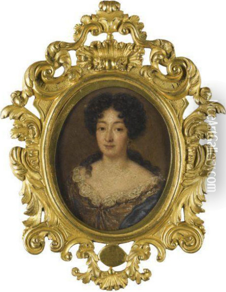 A Portrait Of A Lady Oil Painting - Jacob Ferdinand Voet