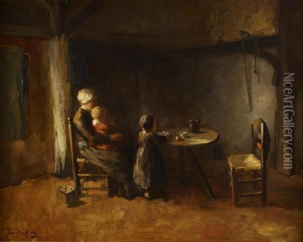 Domestic Cares Oil Painting - Bernard Johann De Hoog