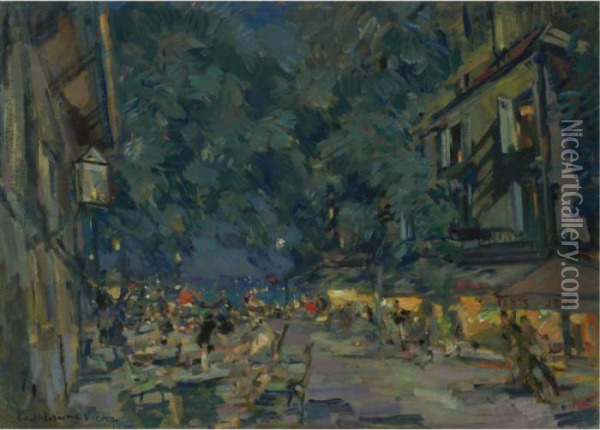 Vichy Oil Painting - Konstantin Alexeievitch Korovin