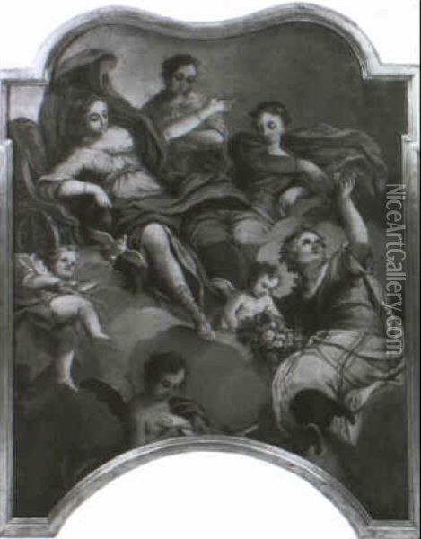 Mythologische Szene Oil Painting - Carlo Innocenzo Carlone