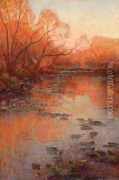 San Antonio River, San Antonio, Texas Oil Painting - Julian Onderdonk