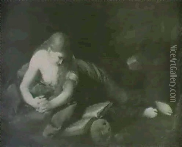 The Penitant Magdeline Oil Painting - Pompeo Girolamo Batoni
