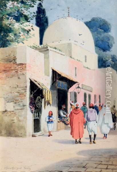 Tunisz Oil Painting - Jeno, Eugene Koszkol